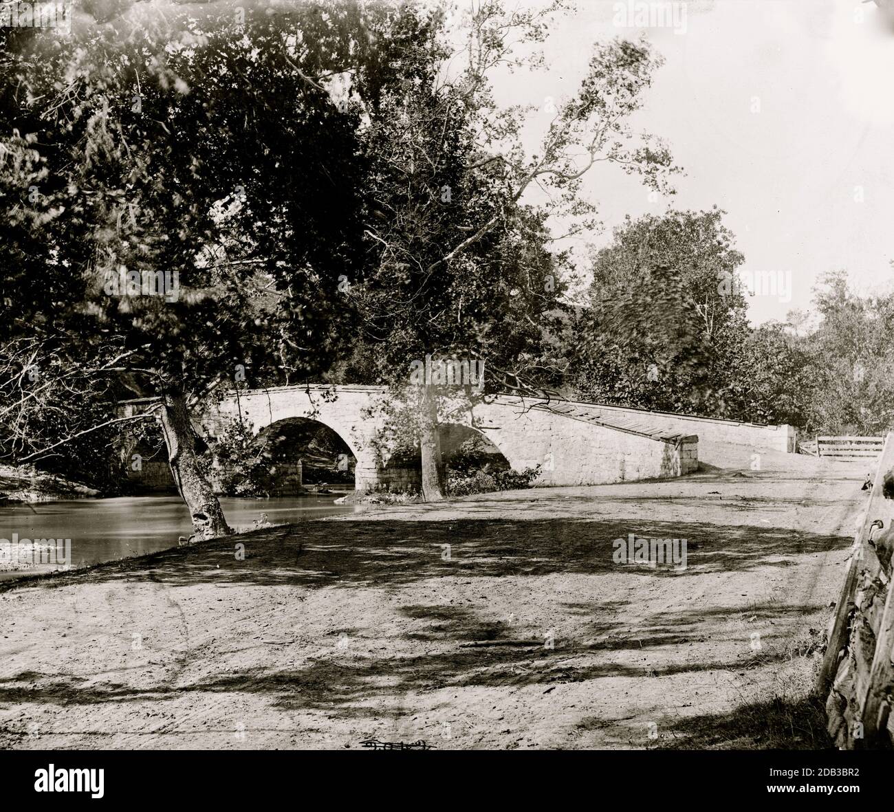 Antietam, Md. Burnside's bridge. Stock Photo
