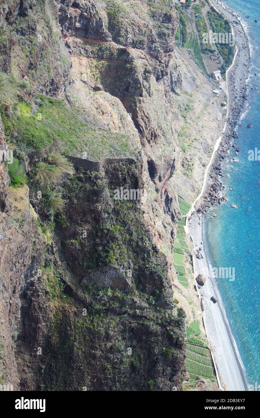 View from Cabo Girao, Madeira Stock Photo