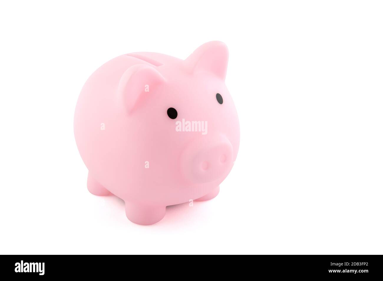 Pink piggy bank isolated on white with clipping path Stock Photo - Alamy