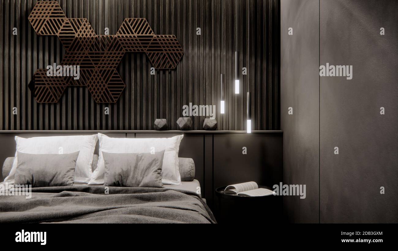 Thiết kế phòng ngủ đen hiện đại đang là xu hướng của năm nay. Được trang bị đầy đủ tiện nghi, phòng ngủ này sẽ là nơi bạn có thể thư giãn trong không gian riêng tư. Cùng xem hình ảnh về phòng ngủ đen hiện đại để nhận ra sự thú vị mà màu sắc này mang lại. 