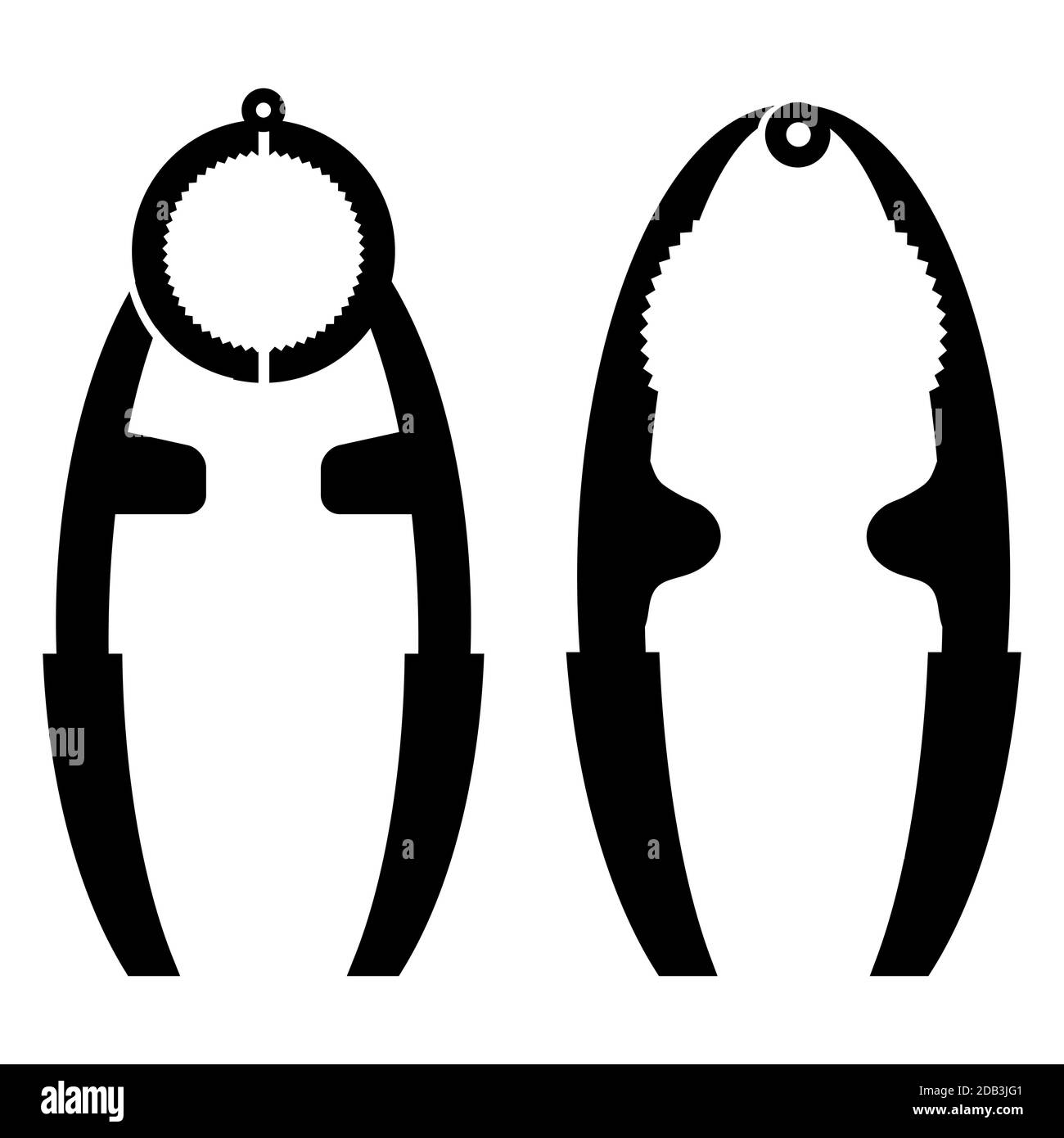 Nut Cracker Icon Isolated on White Background. Nutcracker Silhouette