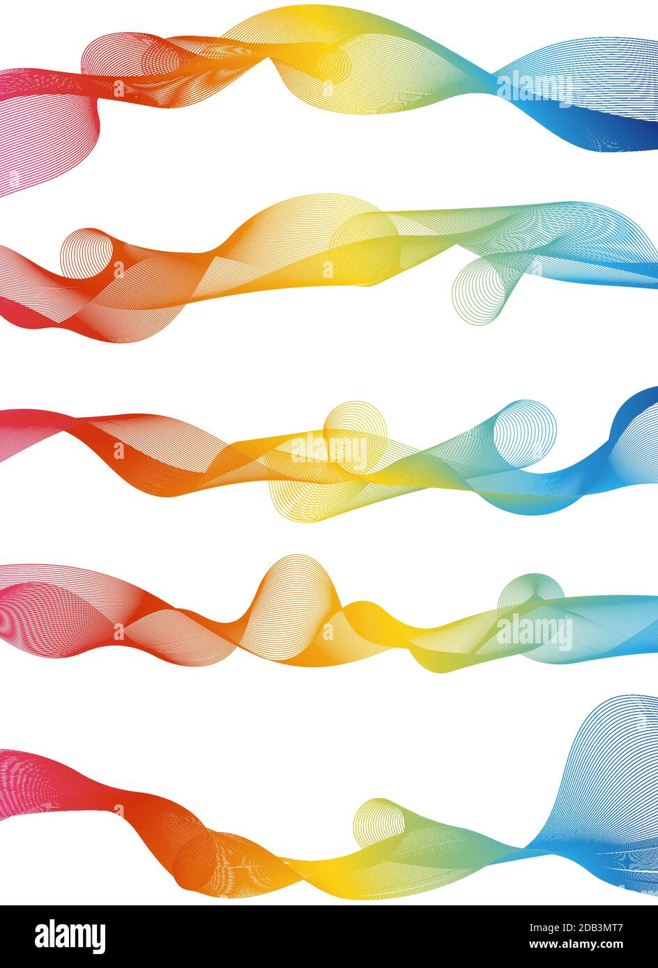 Different blending wavy light lines network colorful deco graphic
