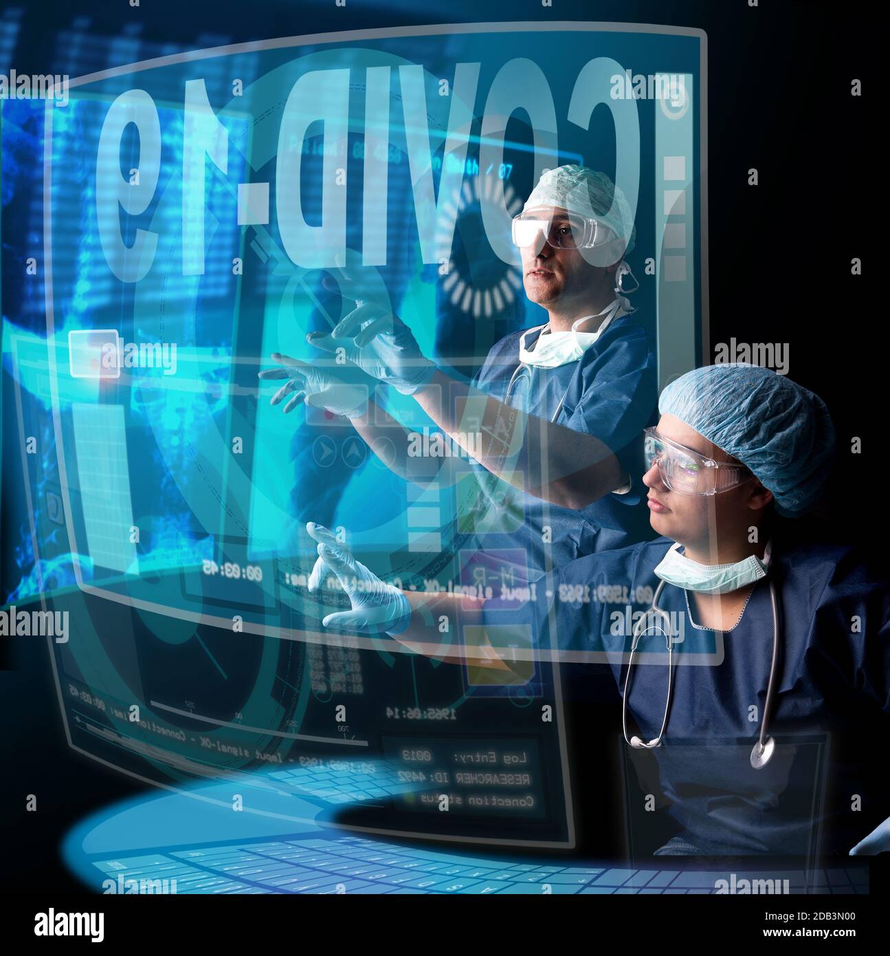 Doctors medical screens hi-res stock photography and images - Alamy