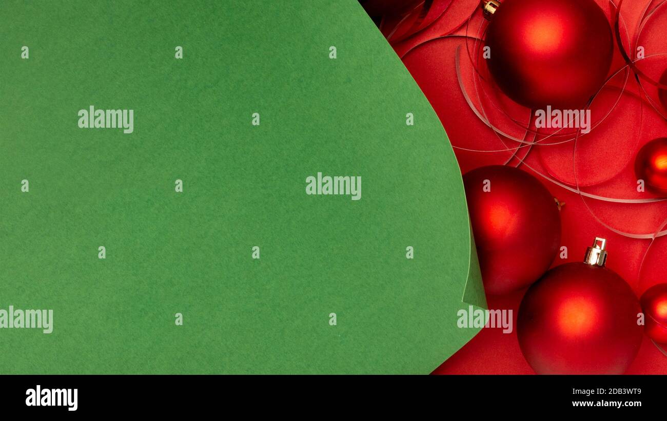 christmas background red and green colors Stock Photo