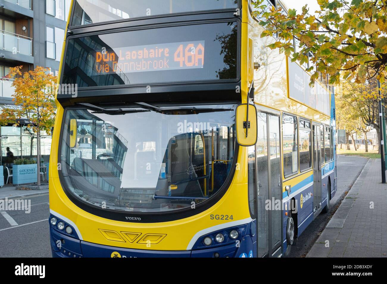 Public transport in Dun Laoghaire in County Dublin, Ireland Stock Photo