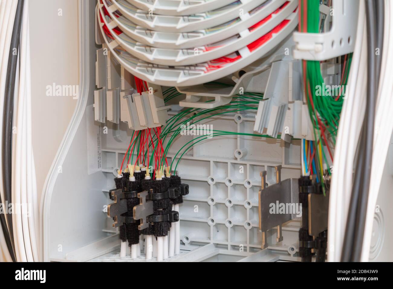 Fiber Distribution Box. PLC Splitter Ftth Terminal Box Stock Photo Alamy