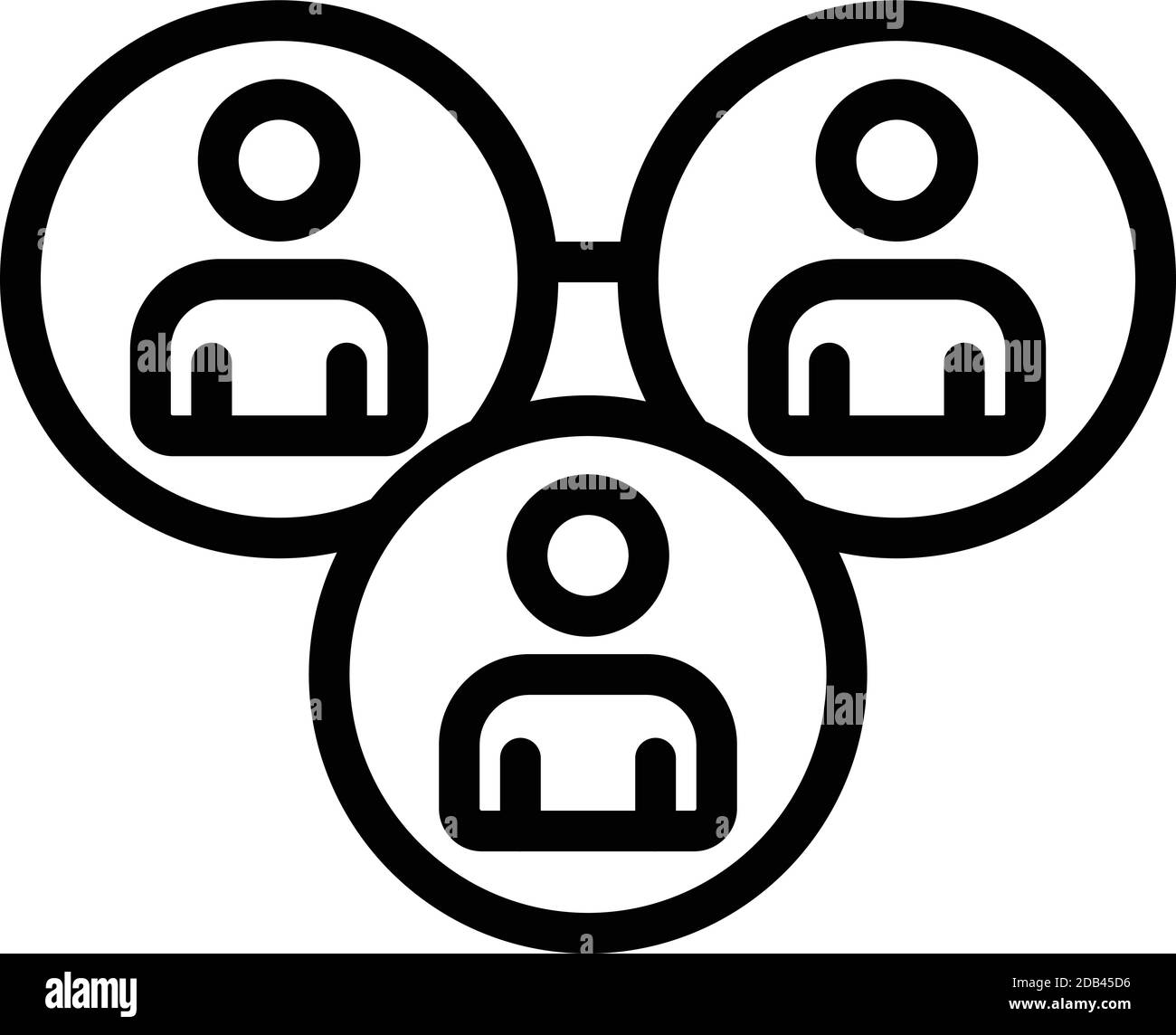 Leader meeting icon. Outline leader meeting vector icon for web design ...
