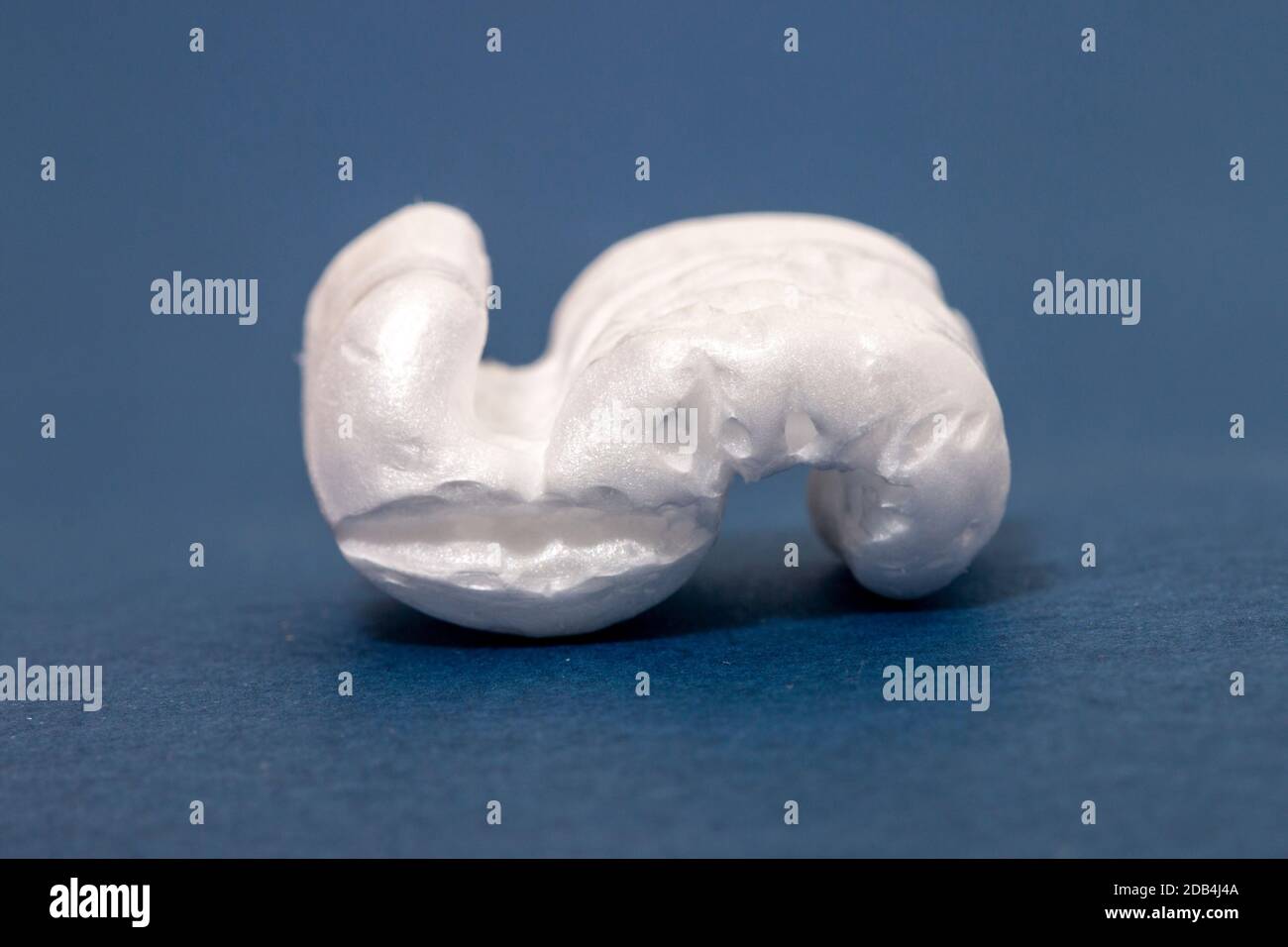 Polystyrene or white styrofoam packing pieces used for minimize bumps ...
