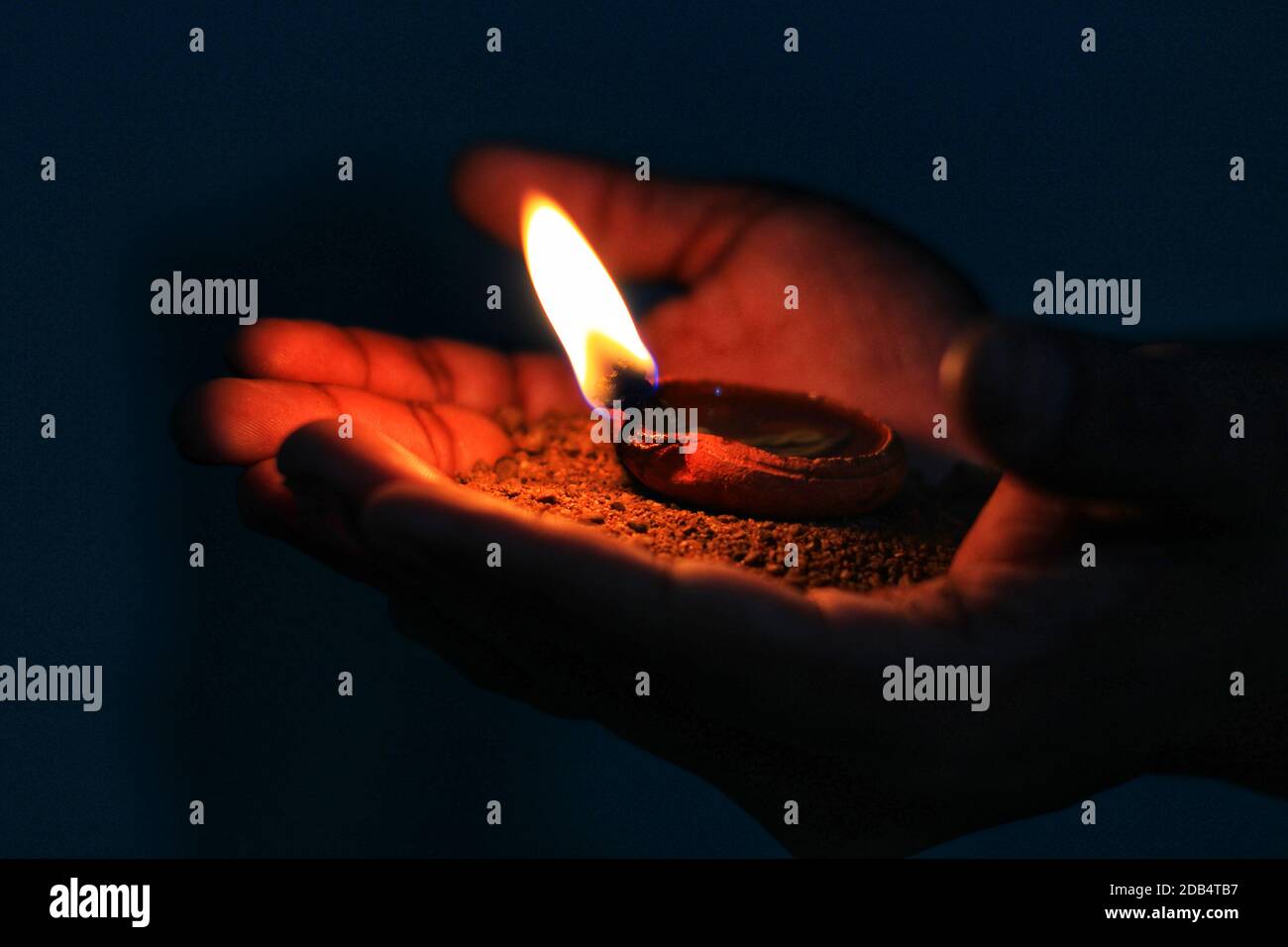 oil lamp diya in diwali indian light festival celebration hd Stock ...