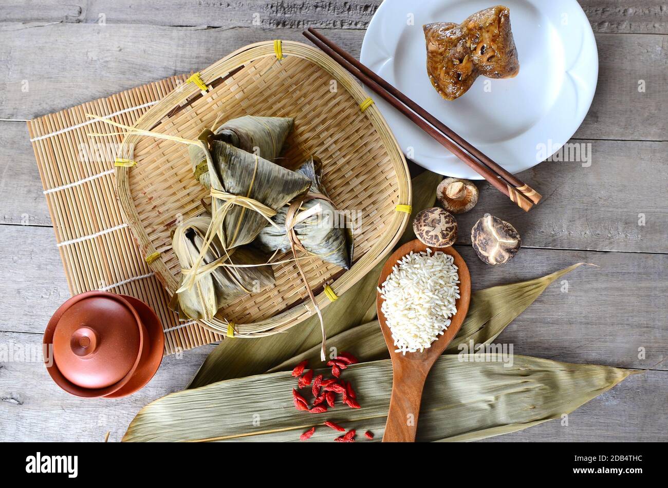 Asian Chinese Rice Dumpling, Zongzi Stock Photo - Alamy