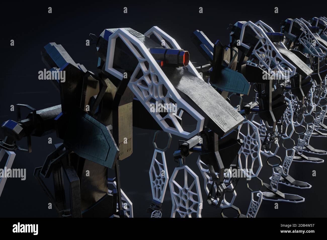 Generative robot - 3D Illustration Stock Photo - Alamy