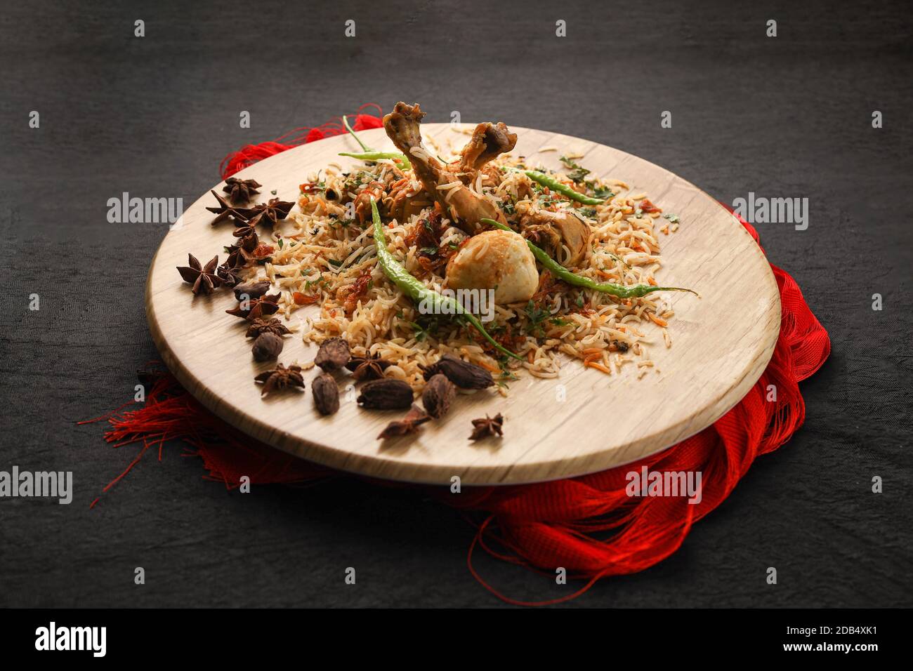 Traditional Biryani - Indian Mughalai Food Stock Photo