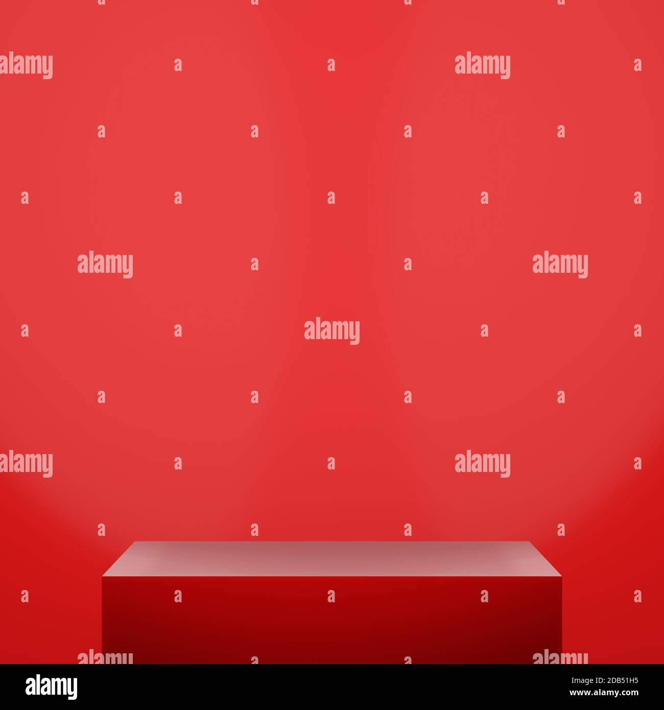 Red Color Render Minimalist design of scene in dark red color for product promotion. 3D ...