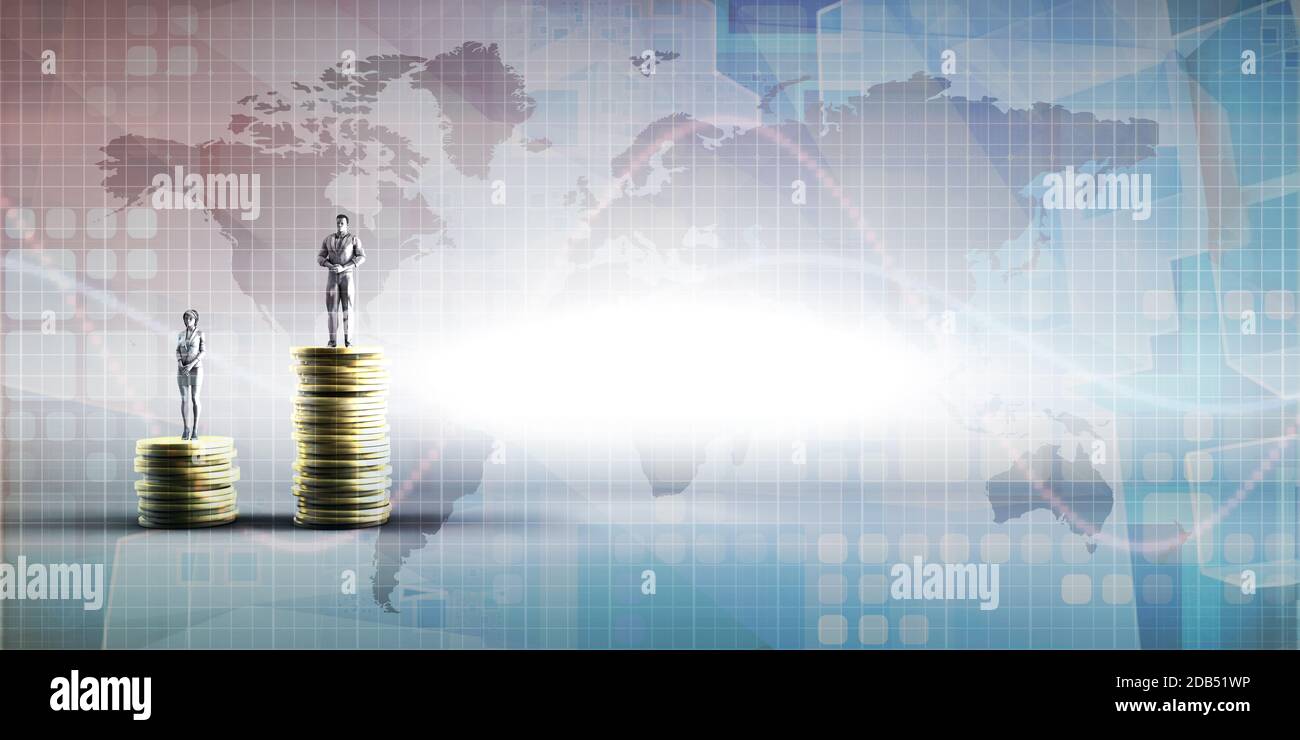 Income Inequality for Economic and Social Challenges Concept Stock Photo
