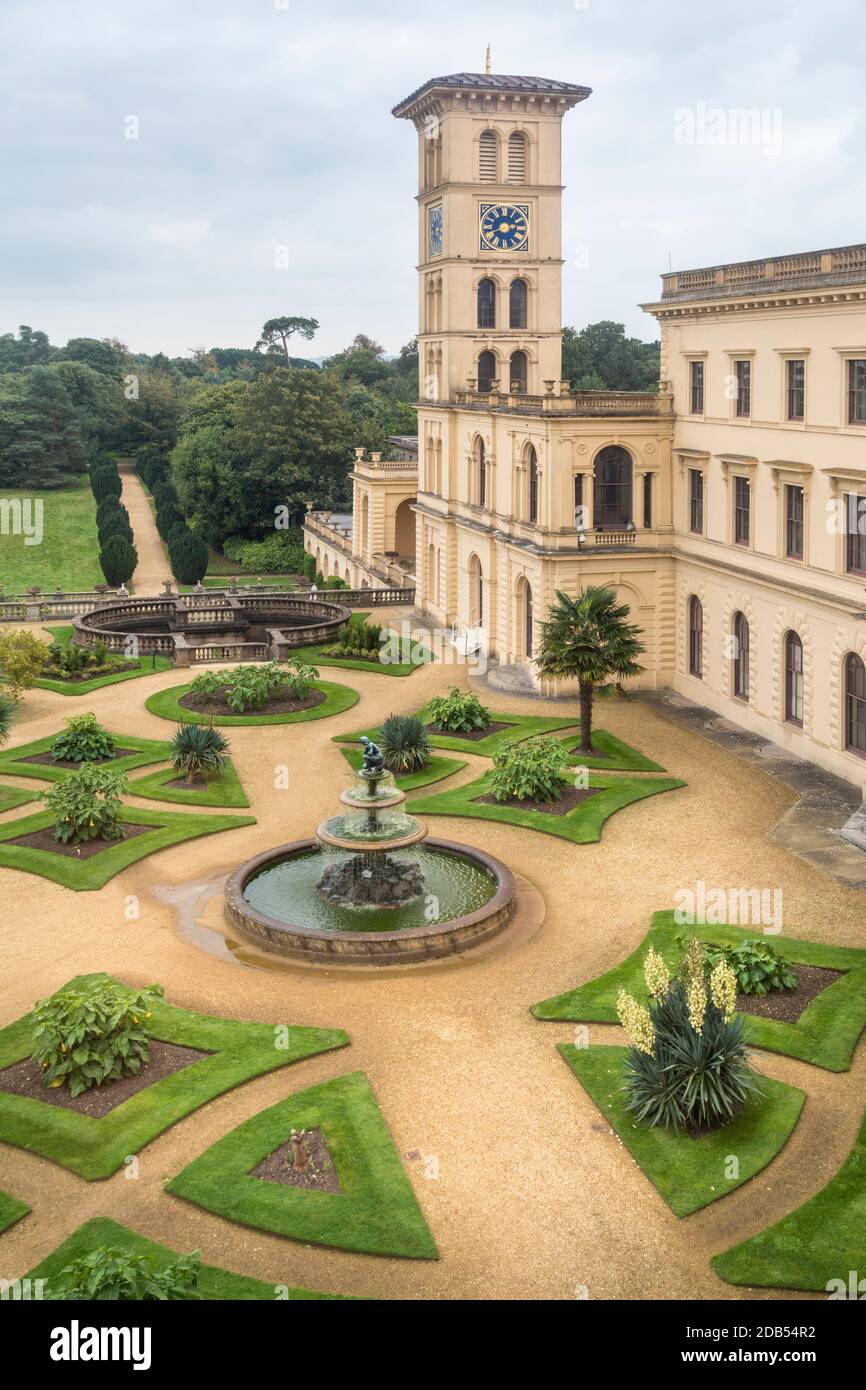 Clock tower, Osborne House, Isle of Wight, England, UK Stock Photo Alamy
