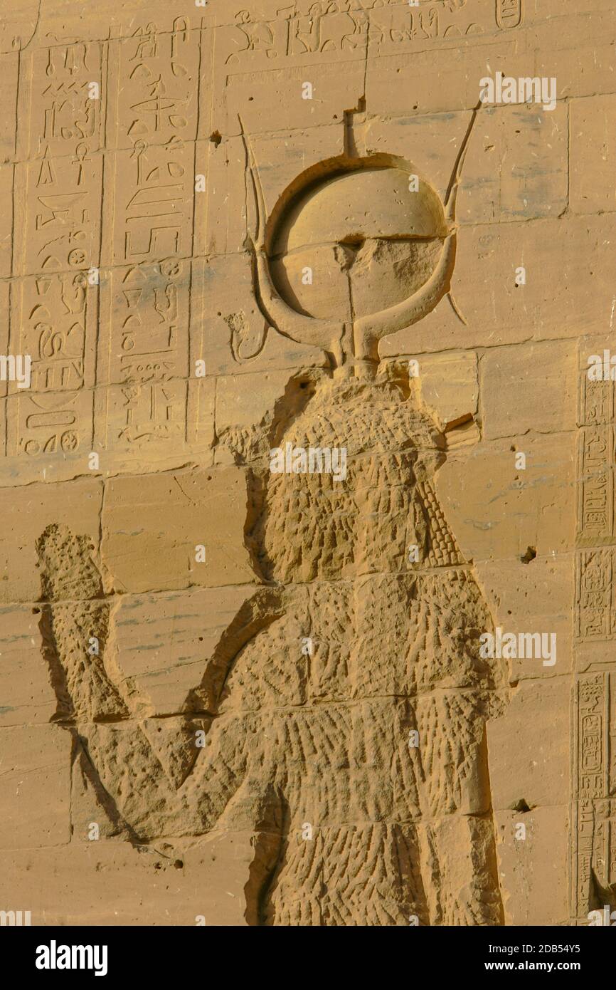 PHILAE TEMPLE , EGYPT Stock Photo