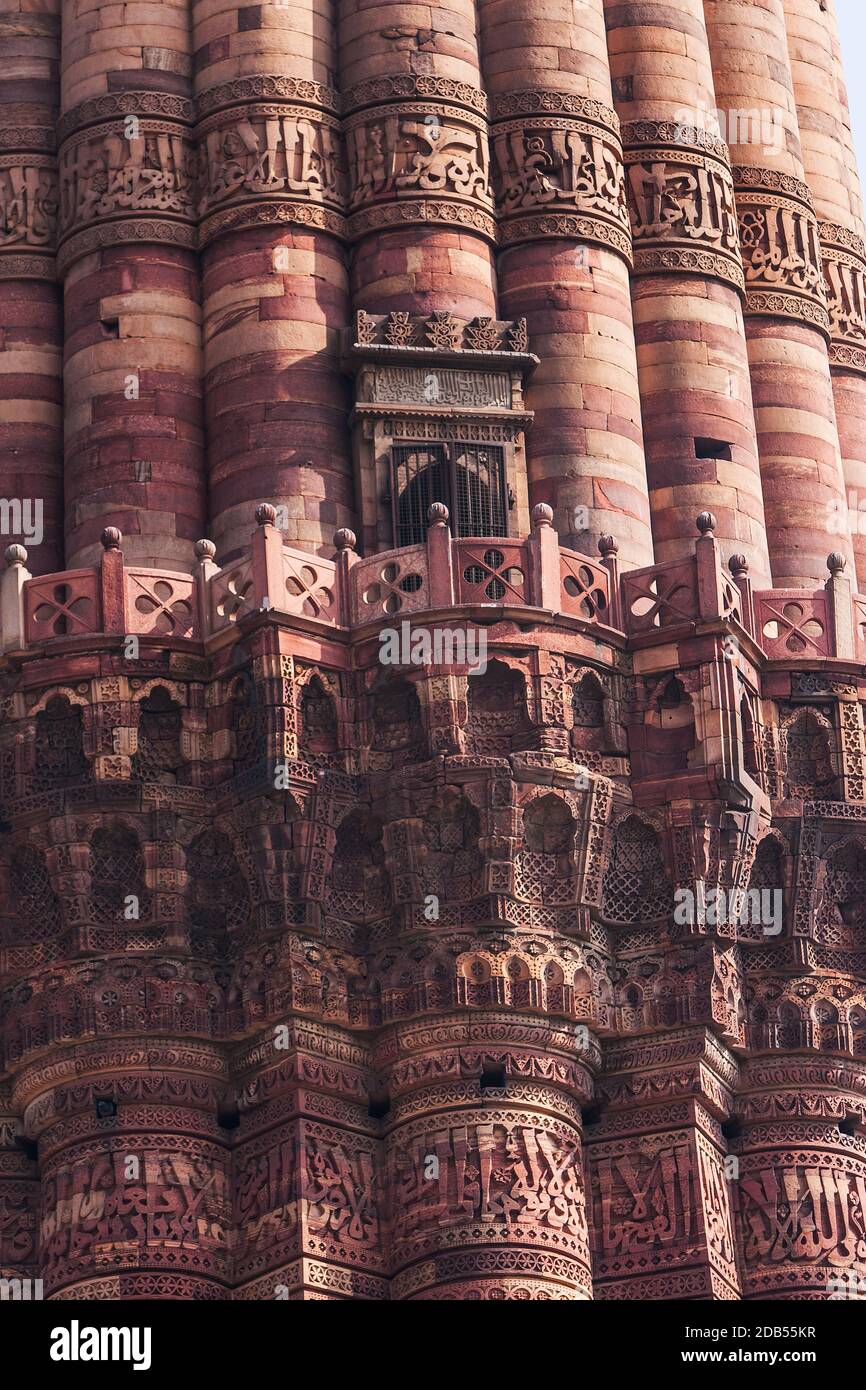 Delhi, historical places, architecture, Qutb Minar, Red Fort Stock ...