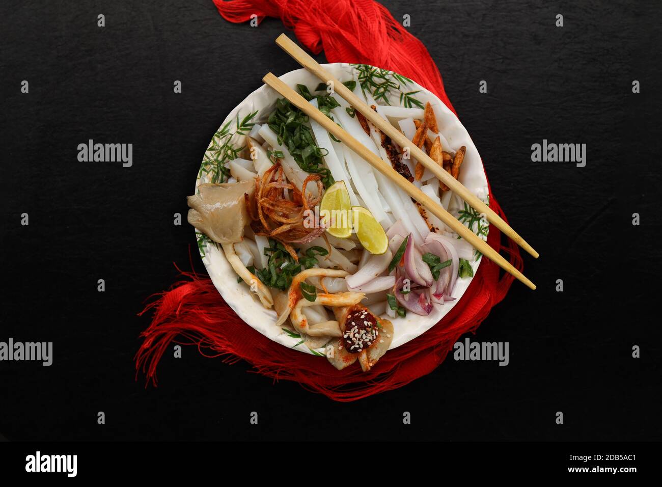 Laphing - Tibetan dish Stock Photo