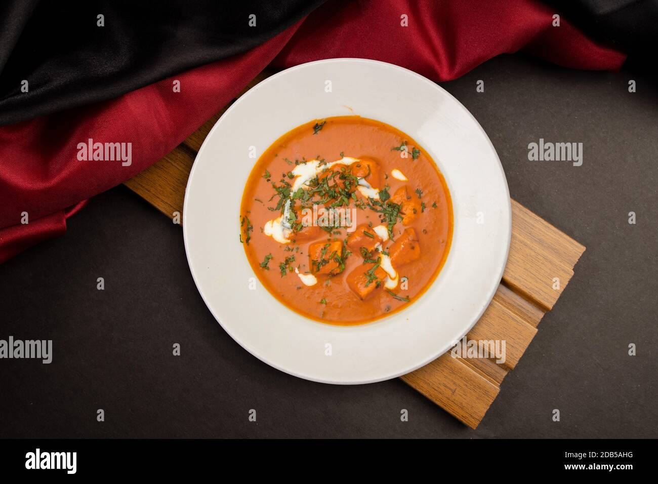 Butter Paneer Masala Indian Dish Stock Photo Alamy