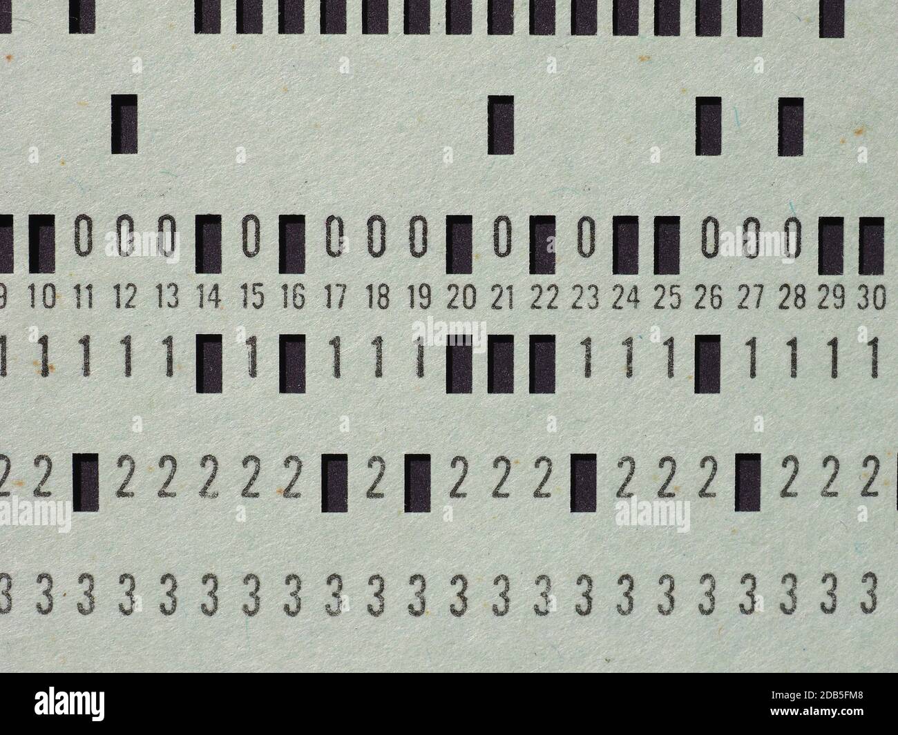 Punch card program hi-res stock photography and images - Alamy