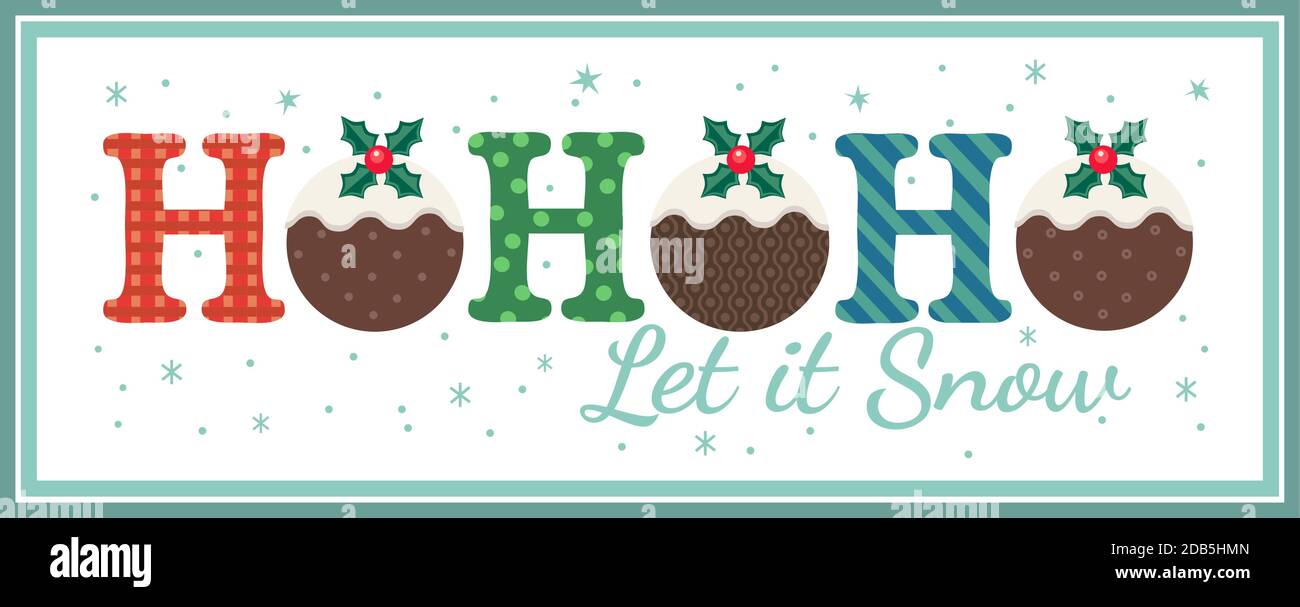 Hand drawn Christmas flat color vector decoration Stock Vector