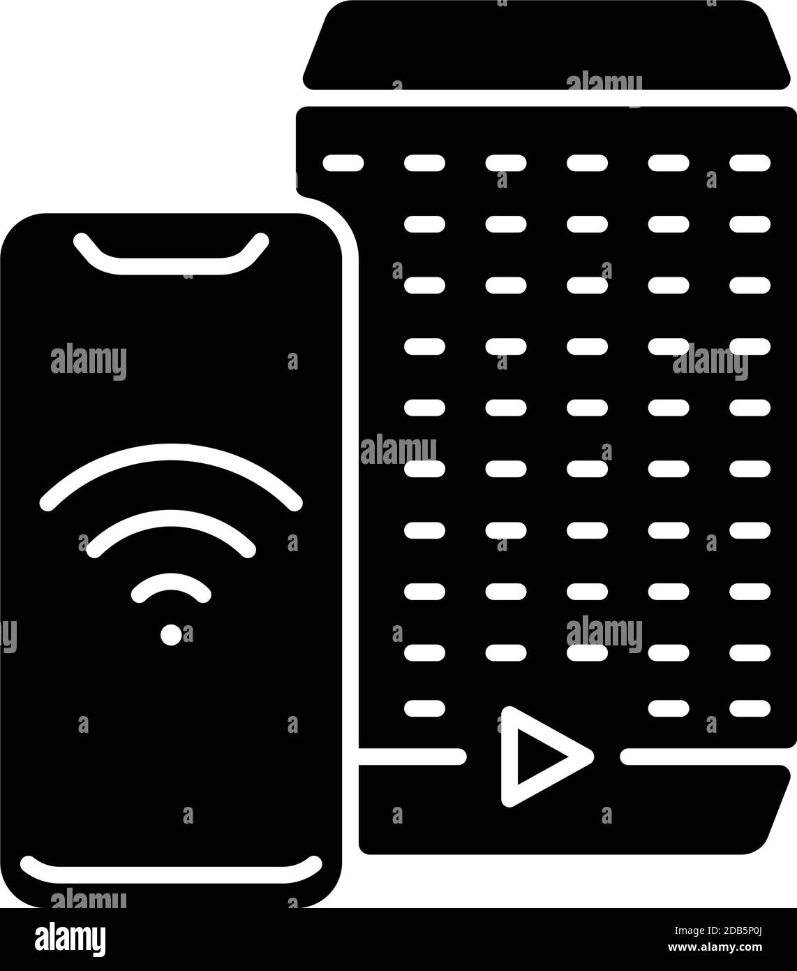 Smart speaker black glyph icon Stock Vector Image & Art - Alamy