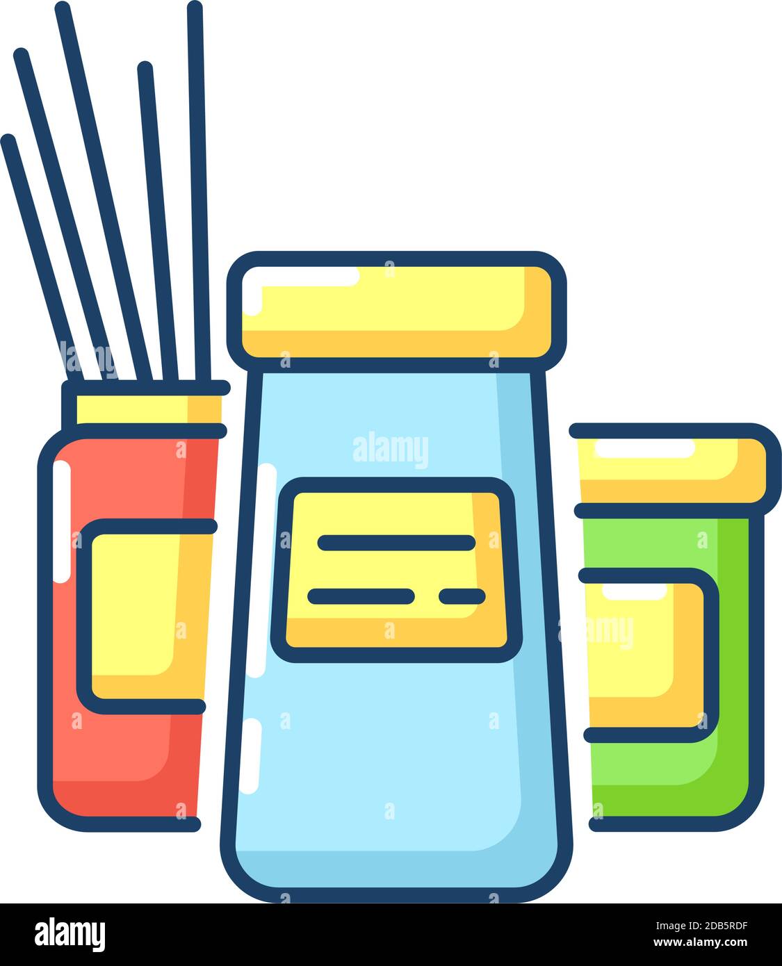 Storage container RGB color icon Stock Vector