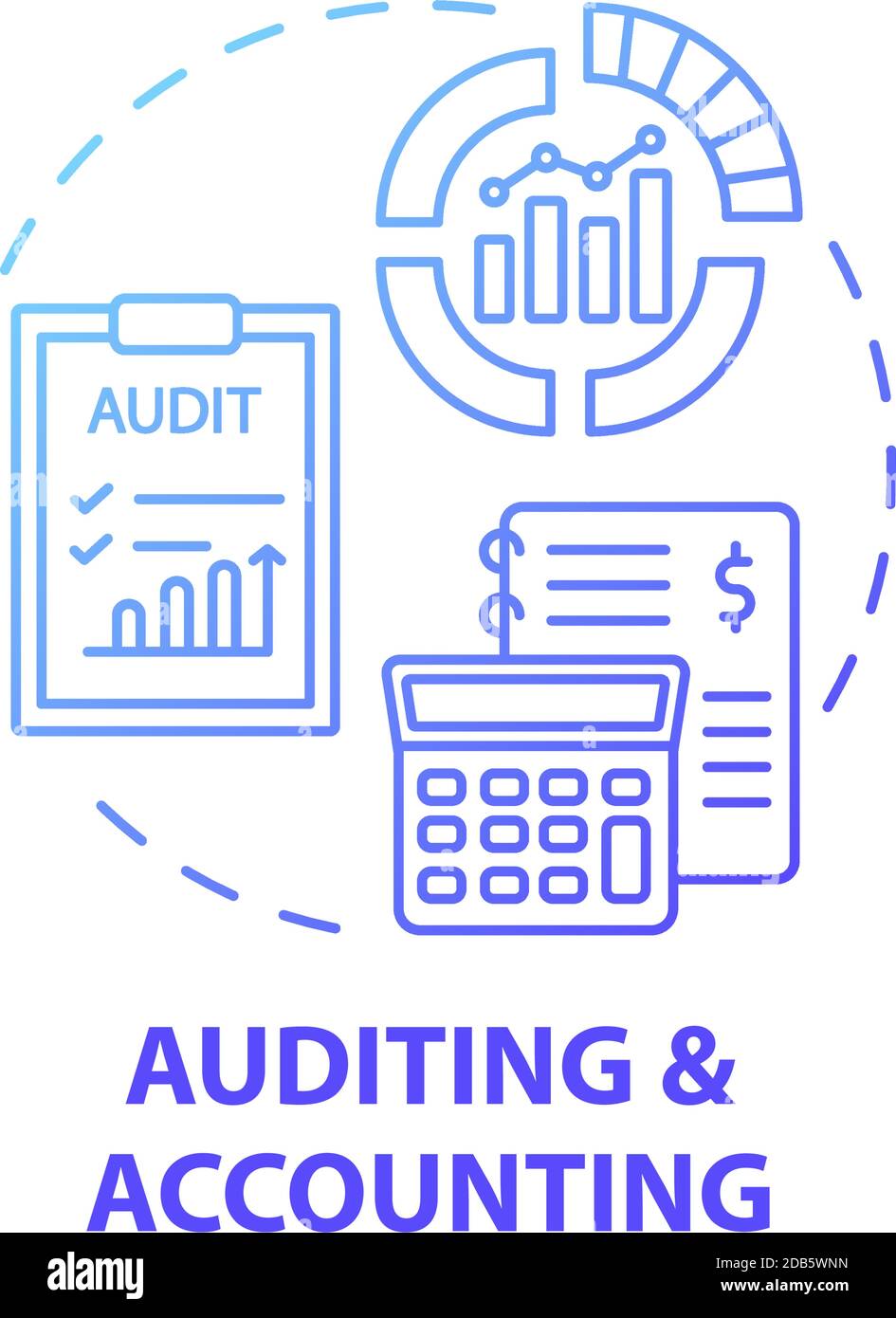 Auditing and accounting concept icon Stock Vector Image & Art - Alamy