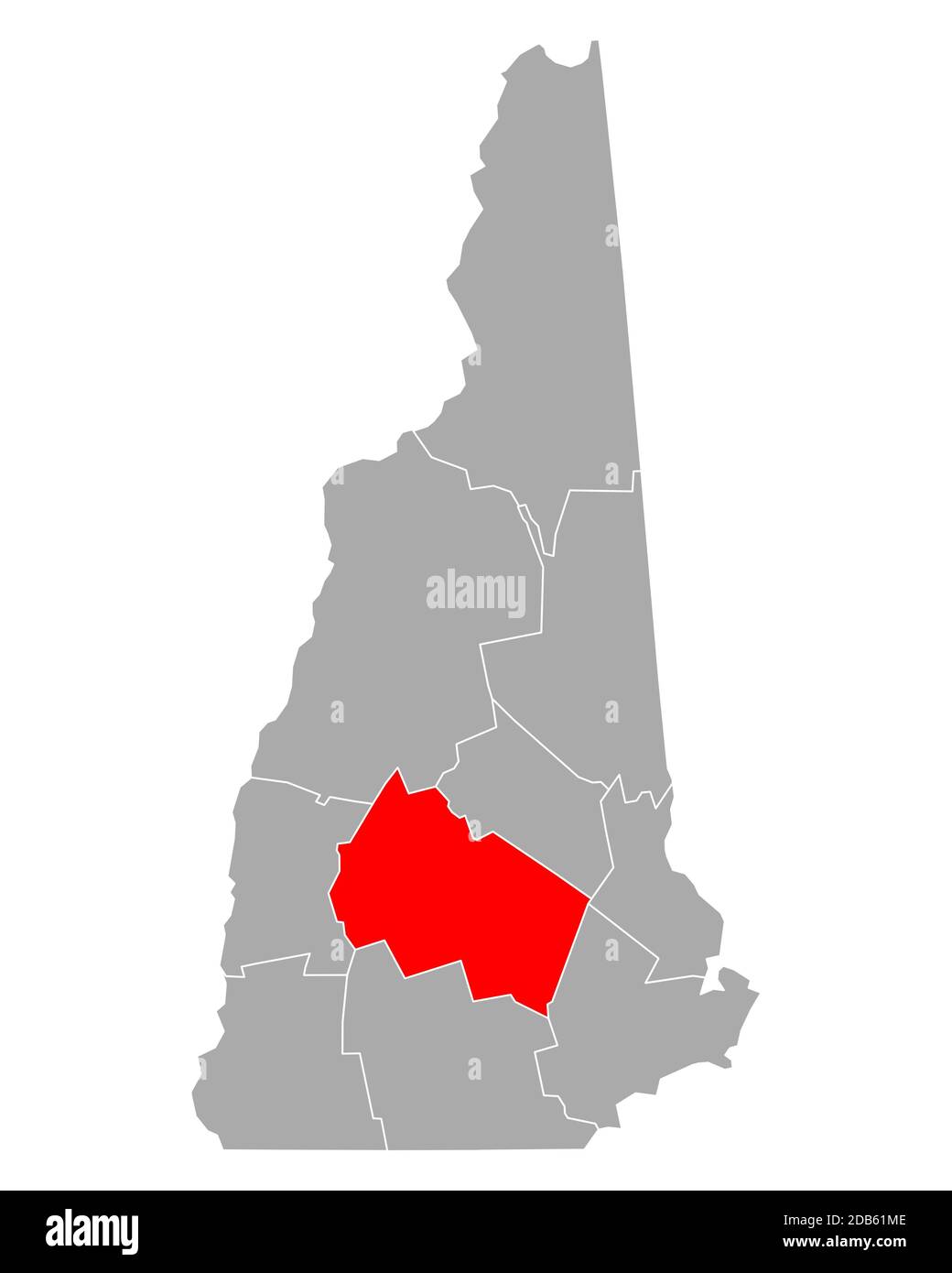 Map of Merrimack in New Hampshire Stock Photo Alamy