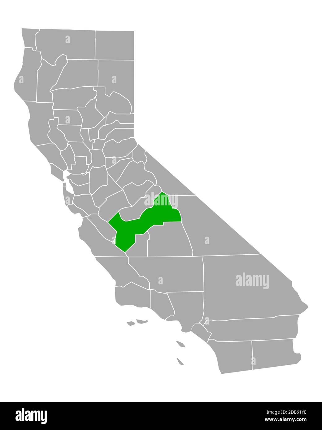 Map of Fresno in California Stock Photo Alamy