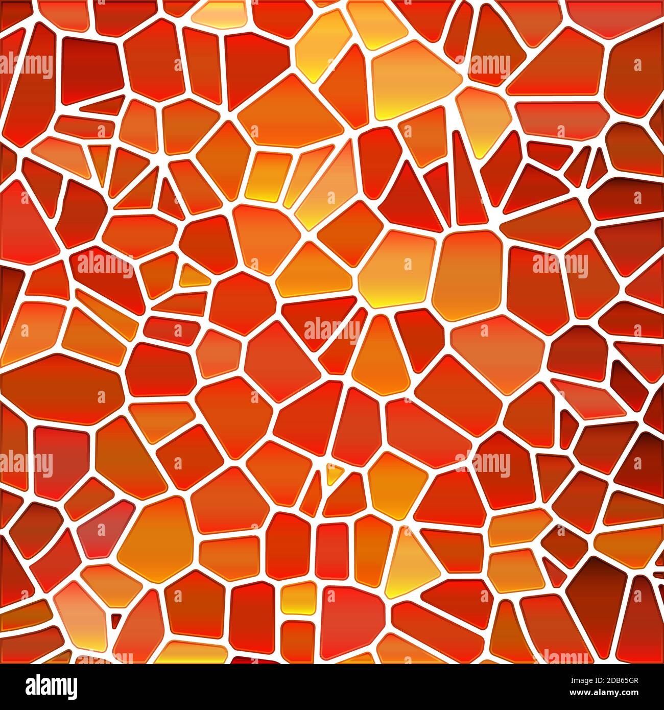 abstract stained-glass mosaic background - red and orange Stock Photo ...