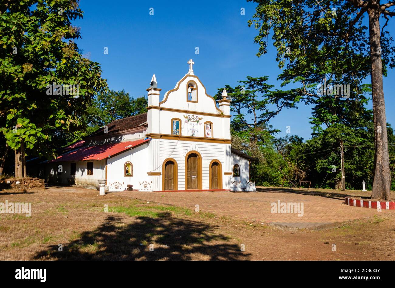 St Anthony's Church inside Cabo de Rama Fort Complex, Canacona, Goa, India Stock Photo