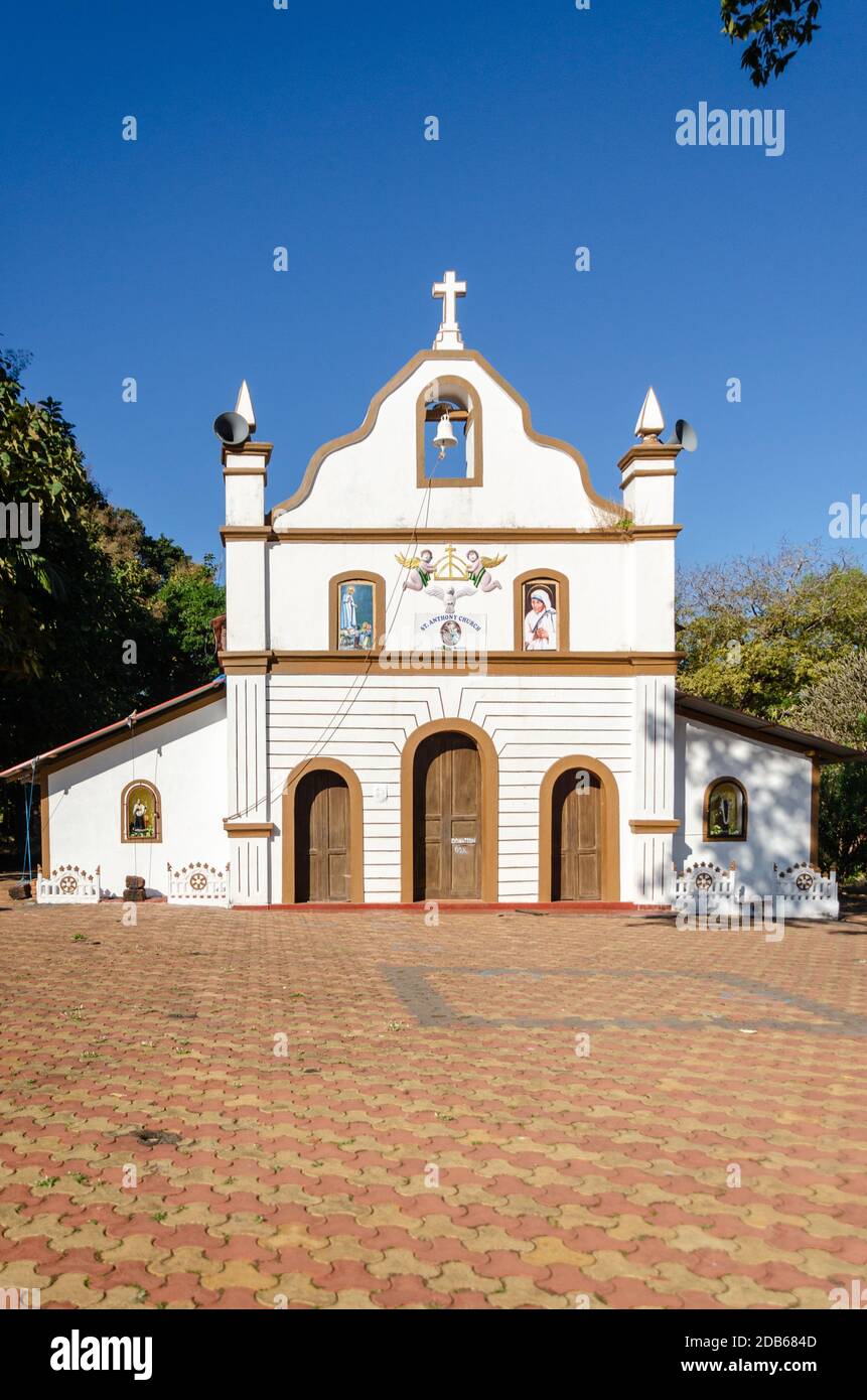 St Anthony's Church inside Cabo de Rama Fort Complex, Canacona, Goa, India Stock Photo