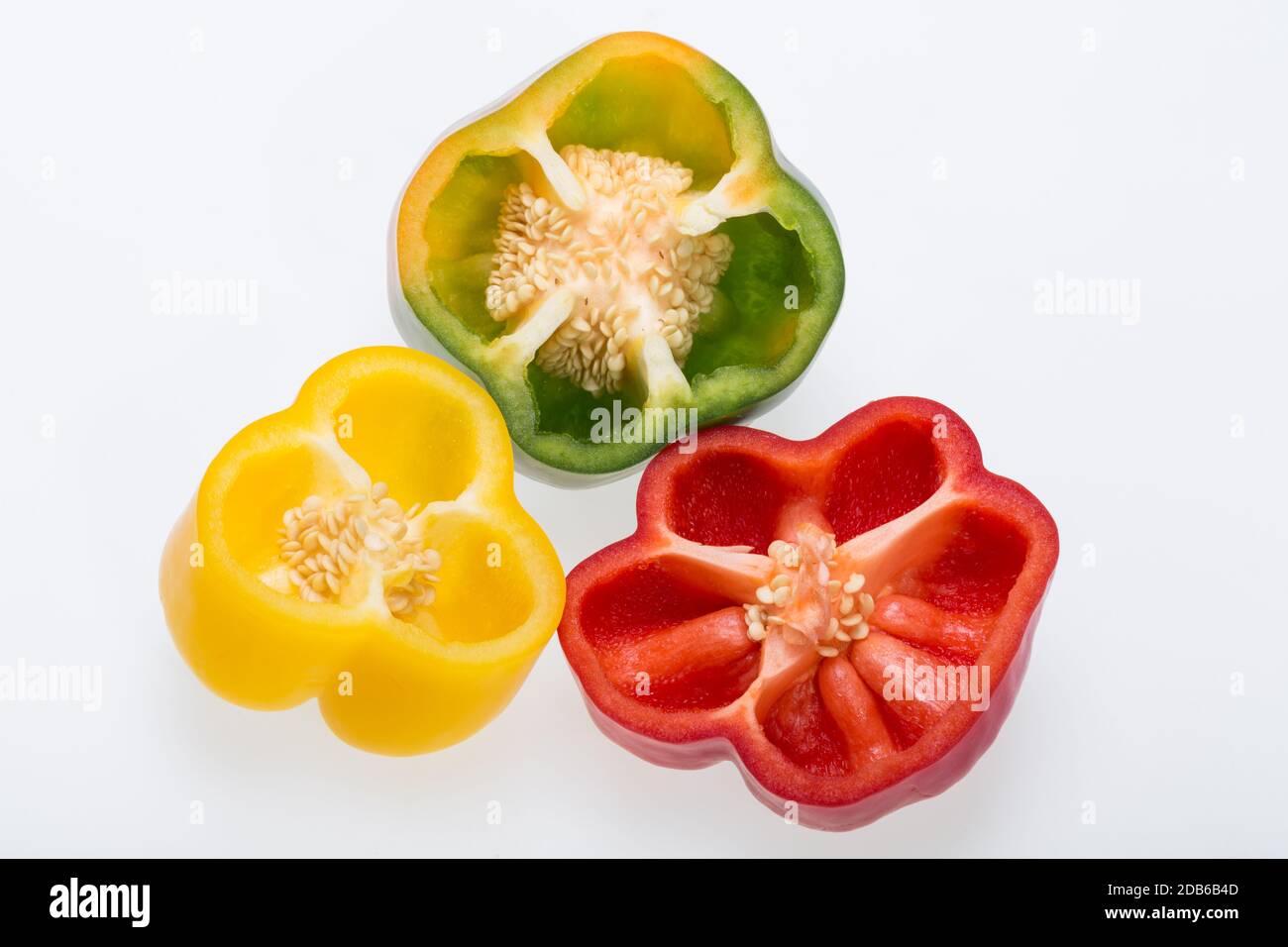 sweet pepper isolated on white background Stock Photo - Alamy