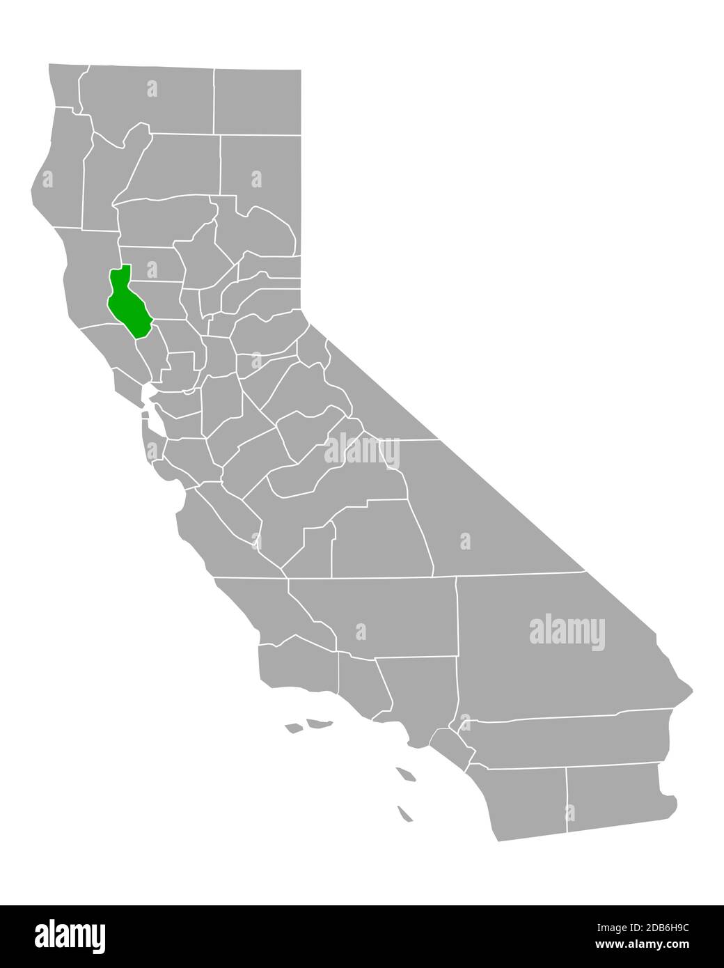 Map of Lake in California Stock Photo Alamy