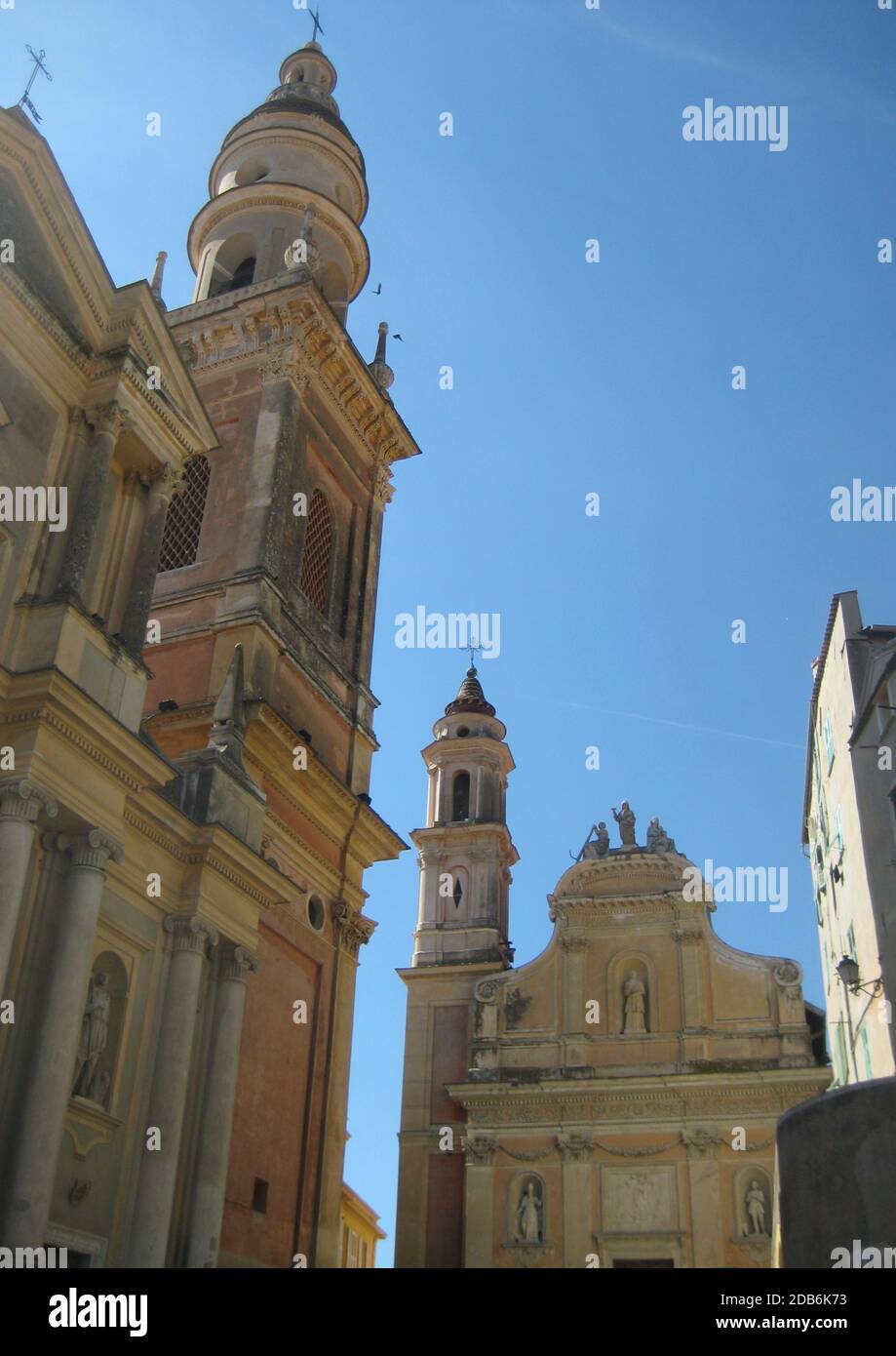Saint-Michel church in Menton. France on the French riviera. Stock Photo