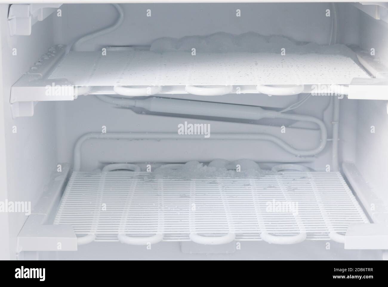 Freezer is defrosted to clean Stock Photo Alamy