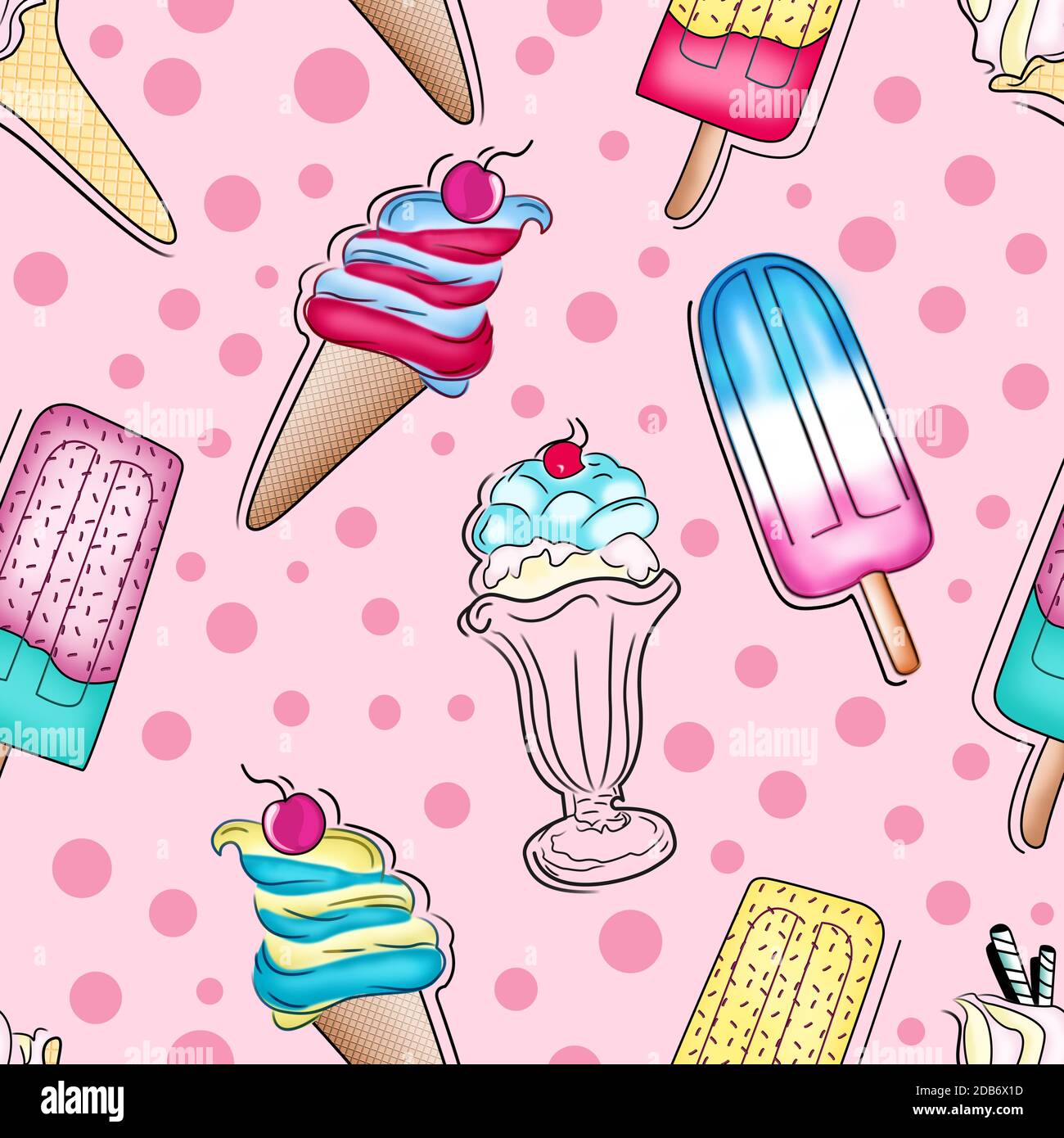 Download Several Flavors Cute Ice Cream Wallpaper  Wallpaperscom