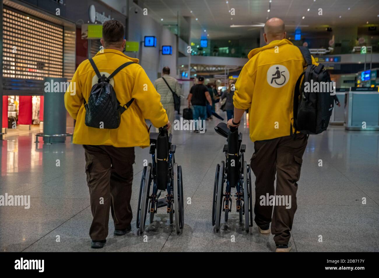 Wheelchairs at airport hires stock photography and images Alamy