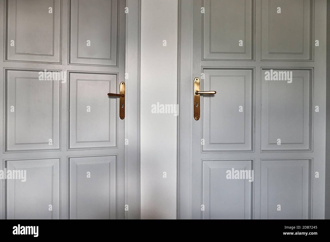 Bedroom Door Left Ajar Stock Photo Alamy
