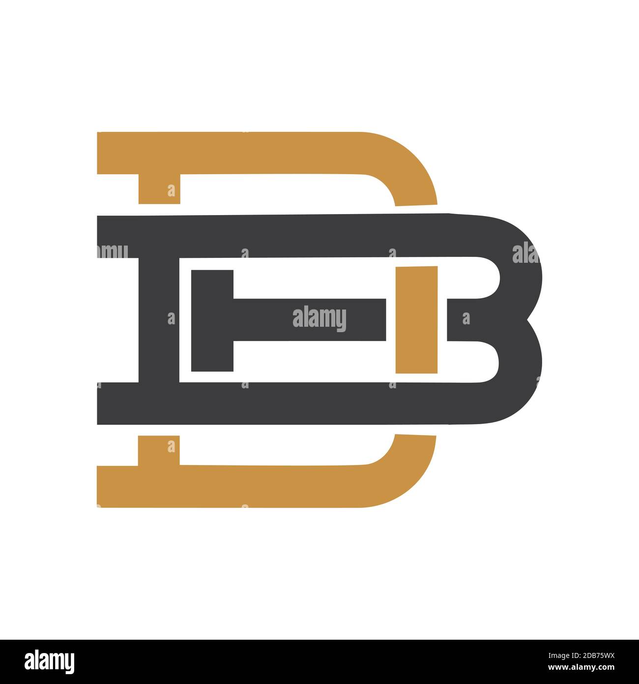 Initial letter bd logo or db logo vector design template Stock Vector
