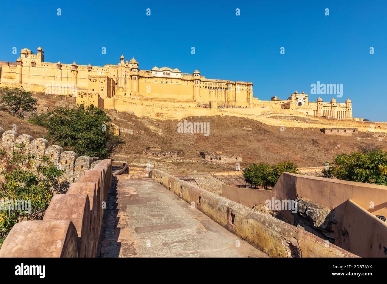 Jaipur india amer fort stairs hi-res stock photography and images - Alamy