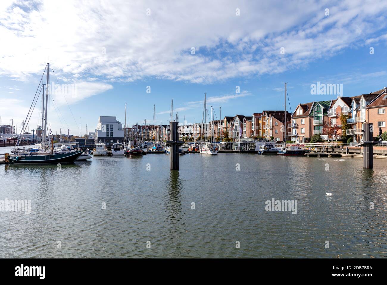 City-Marina in Cuxhaven, Germany Stock Photo