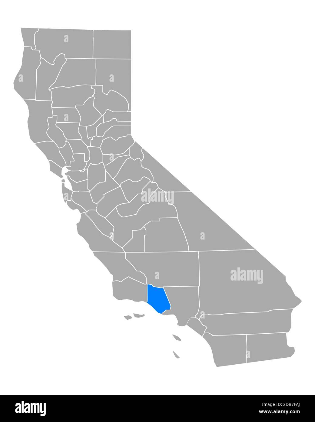 Map of Ventura in California Stock Photo Alamy