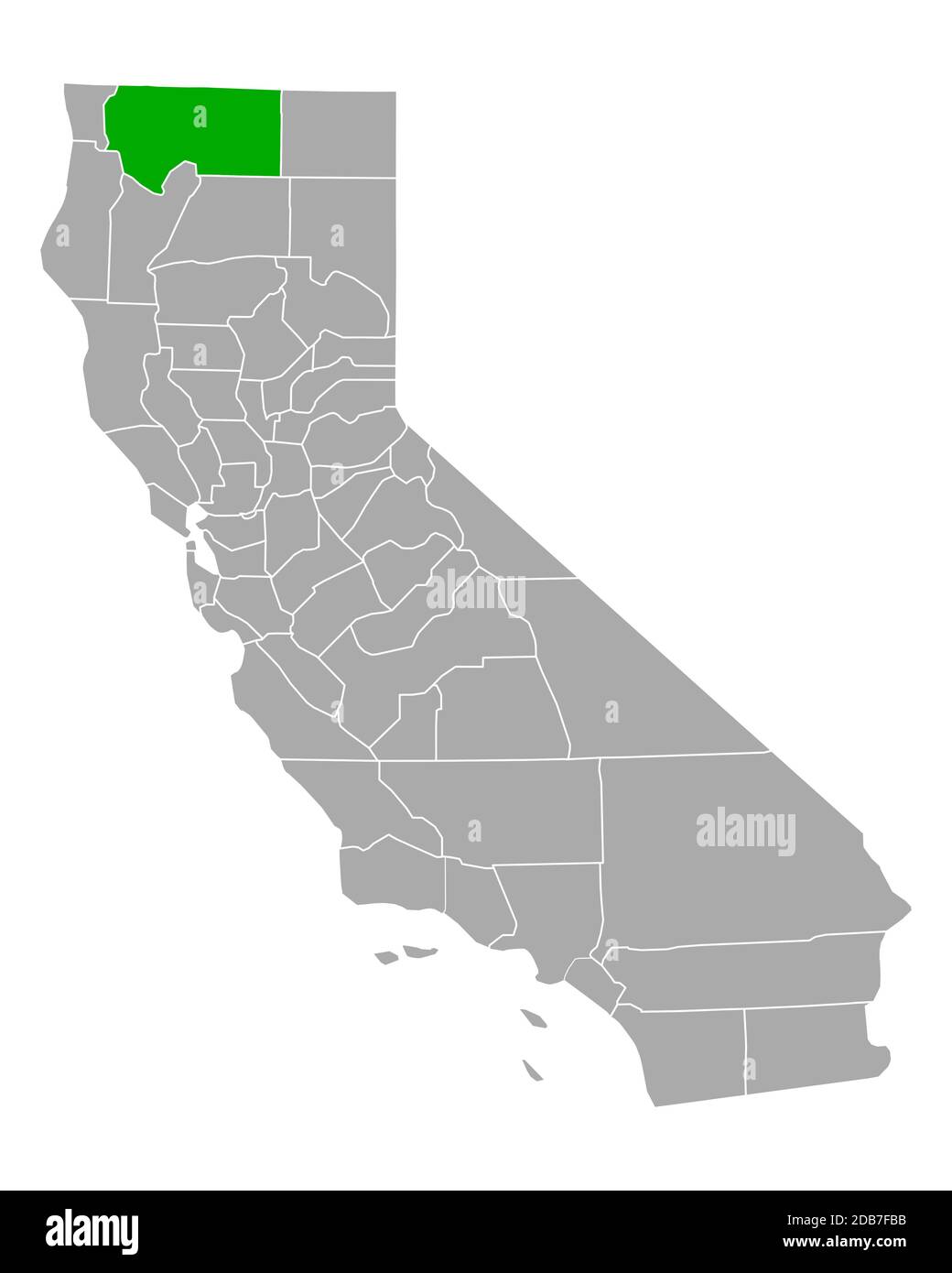 Siskiyou county map hires stock photography and images Alamy