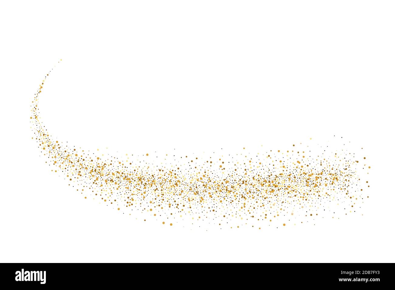 Gold Glitter Shiny Holiday Confetti On White Background Vector Stock  Illustration - Download Image Now - iStock