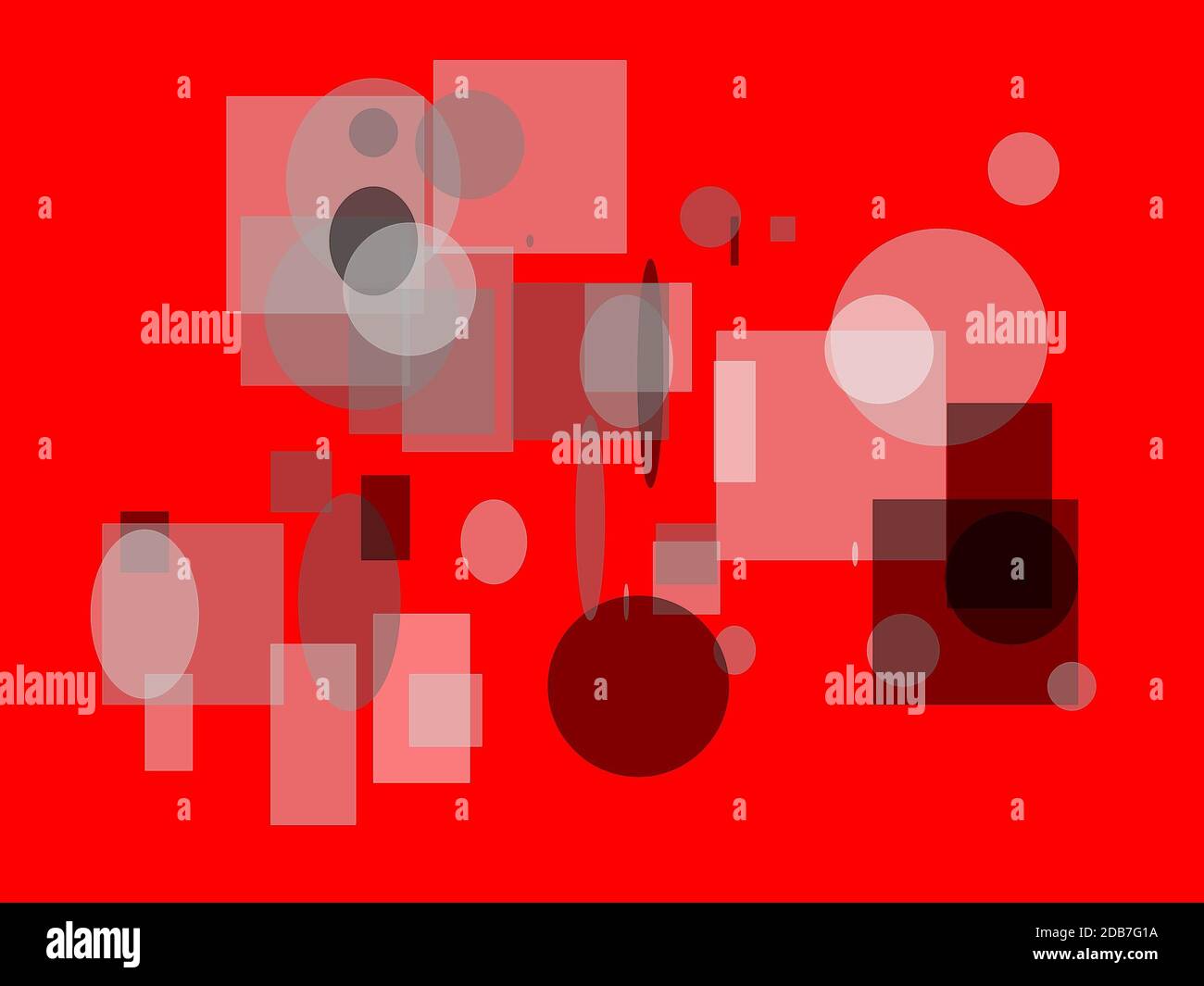 Abstract minimalist grey illustration with circle and ellipses squares ...