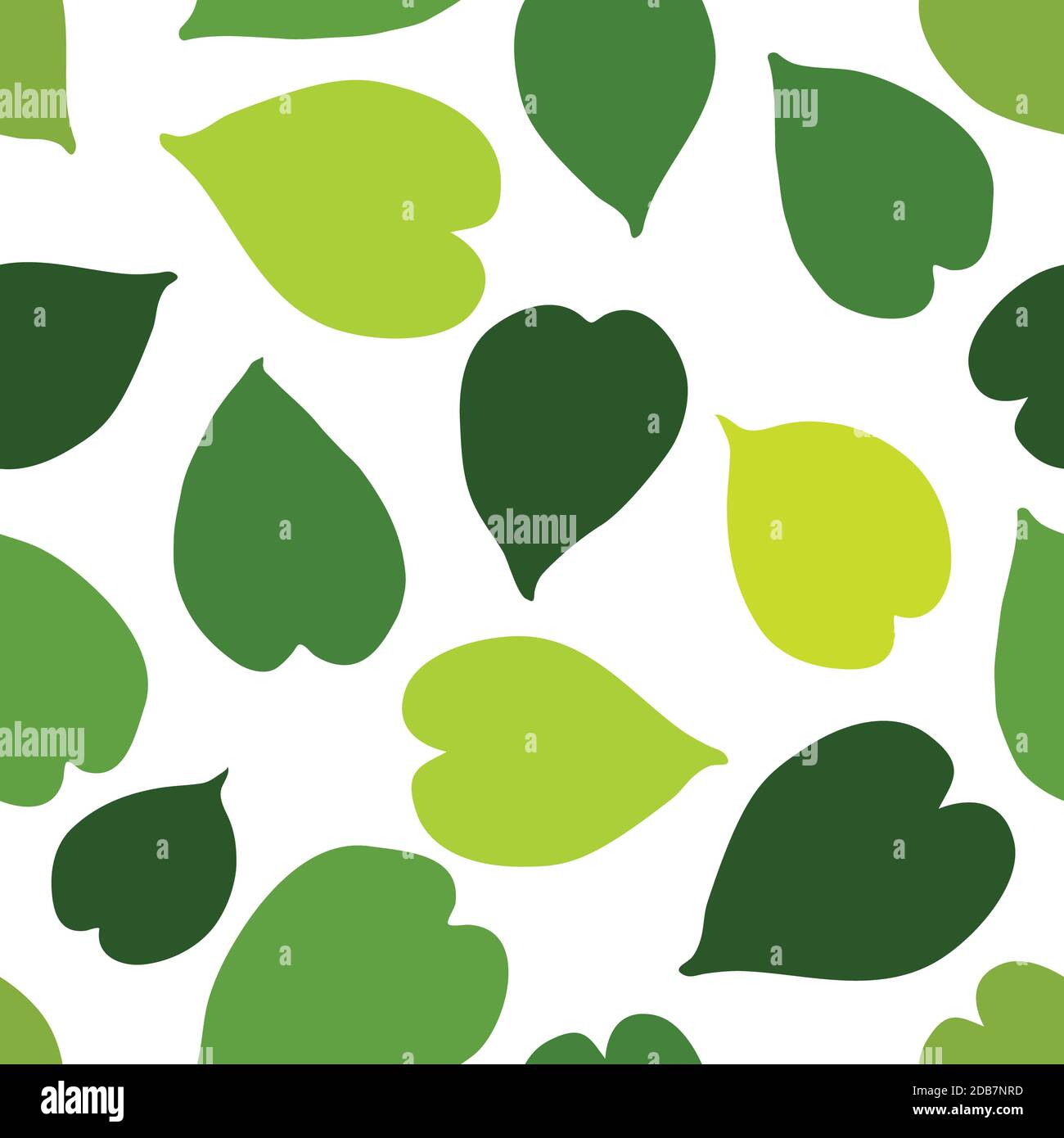 Green tropical leaves seamless pattern. Vector illustration Stock Photo ...