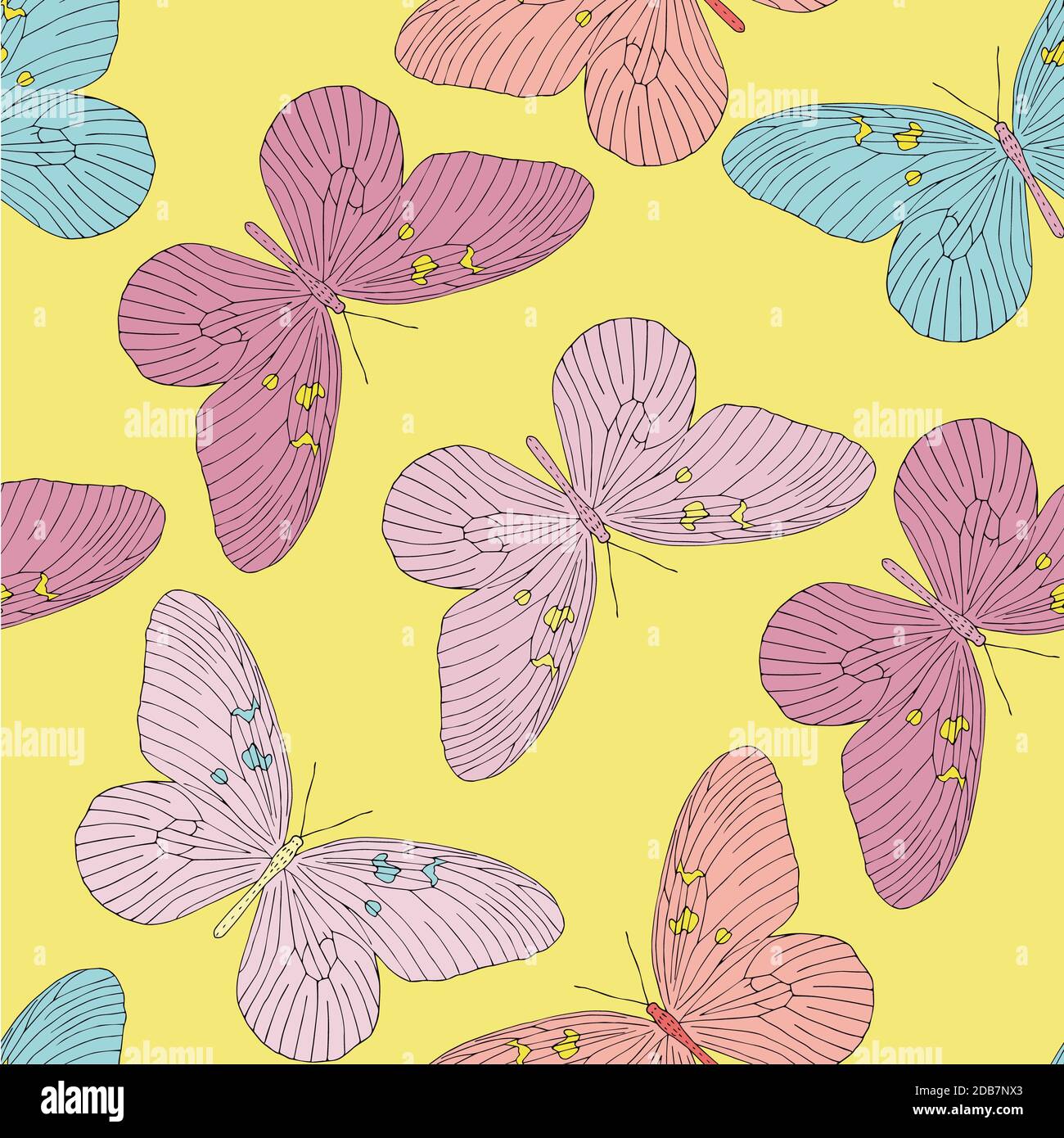 hand-drawn-butterfly-seamless-pattern-vector-illustration-stock-photo