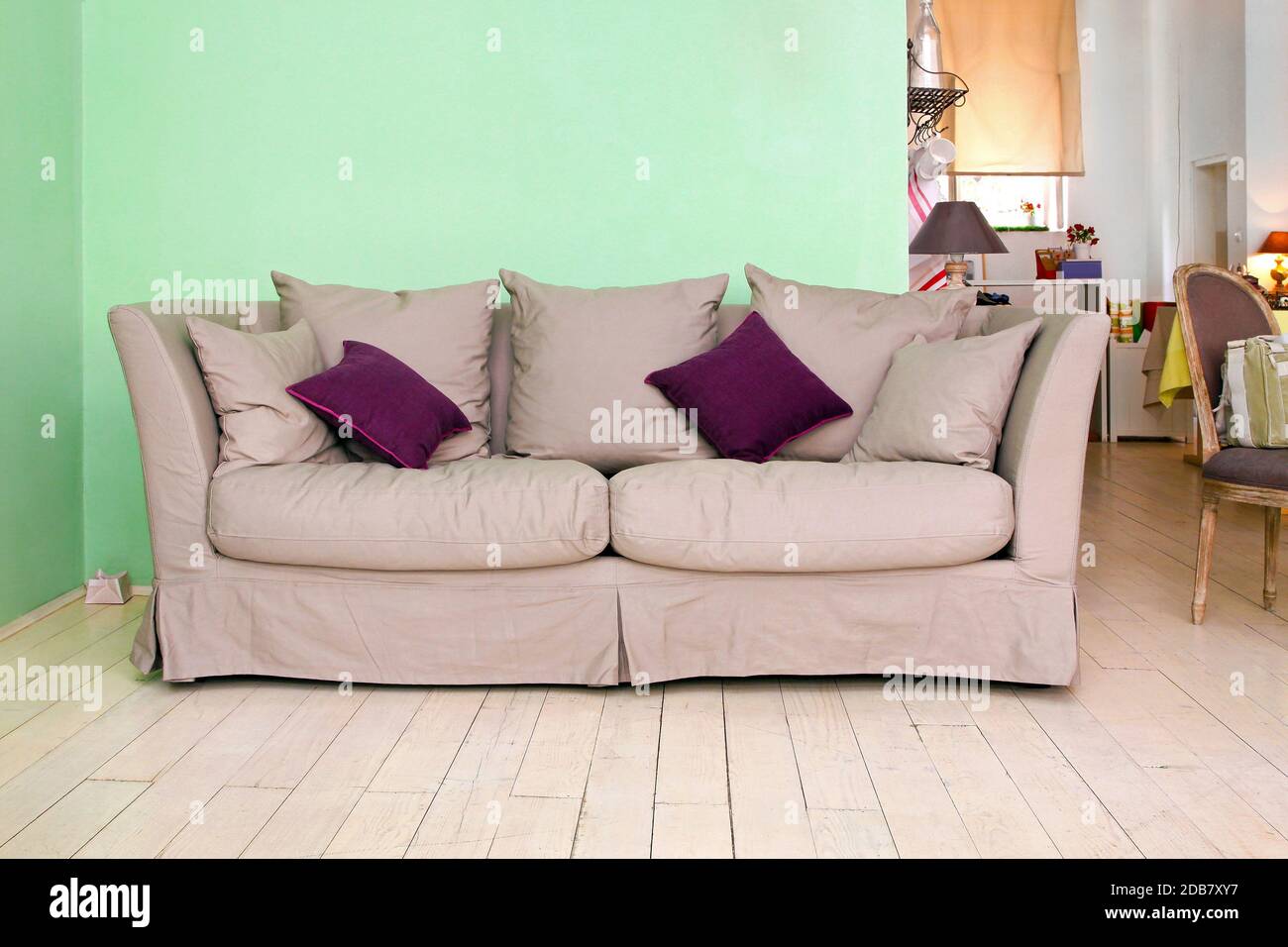 purple sofa cushions